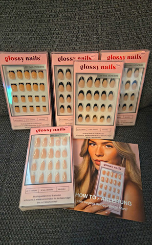 Glossy nails nail veneers set - nails,